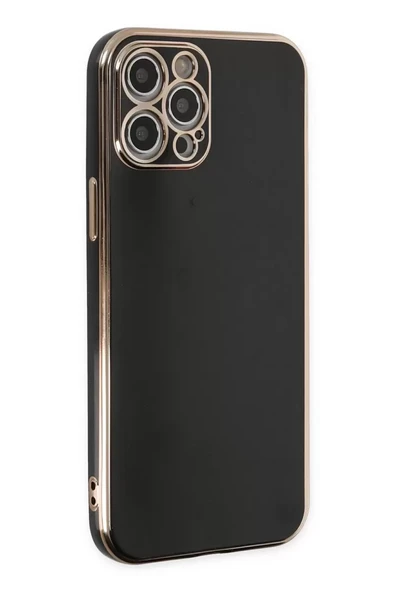 Newface Apple iPhone 12 Pro Max Kılıf Volet Silikon - Siyah ürün görseli 1