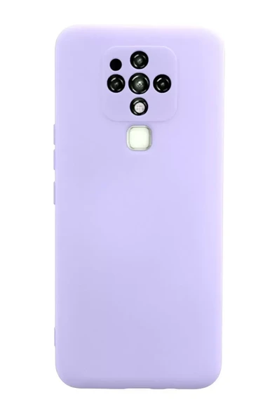 Newface Tecno Camon 16 Kılıf Nano içi Kadife Silikon - Lila ürün görseli 1