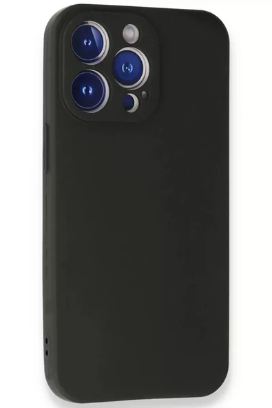 Newface Apple iPhone 13 Pro Max Kılıf First Silikon - Siyah - Resim 3