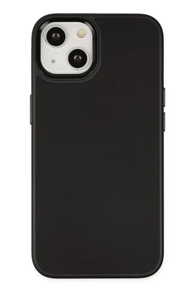Newface Apple iPhone 14 Plus Kılıf Asya Deri Silikon - Siyah ürün görseli 1