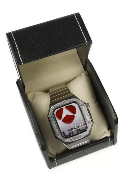 Newface Apple Watch 44mm KR409 Metal Kordon - Gümüş ürün görseli 1
