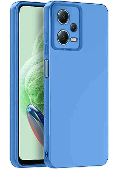 Newface Xiaomi Redmi Note 12 Pro 5G Kılıf Nano içi Kadife Silikon - Mavi ürün görseli 1