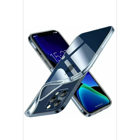 Newface Apple iPhone 15 Pro Kılıf Lüx Şeffaf Silikon - Resim 2