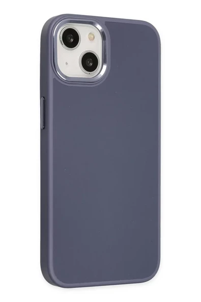 Newface Apple iPhone 14 Plus Kılıf Asya Deri Silikon - Mor - Resim 2