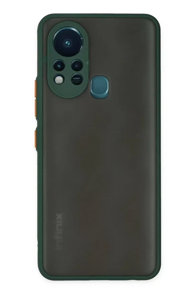 Newface İnfinix Hot 11s Kılıf Montreal Silikon Kapak - Yeşil ürün görseli 1