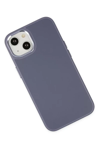 Newface Apple iPhone 14 Plus Kılıf Asya Deri Silikon - Mor - Resim 3
