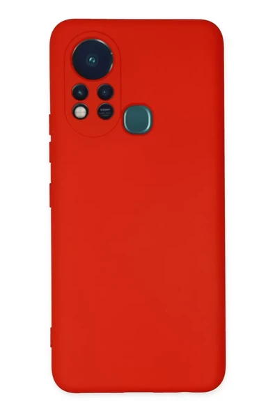 Newface İnfinix Hot 11s Kılıf Nano içi Kadife Silikon - Kırmızı ürün görseli 1
