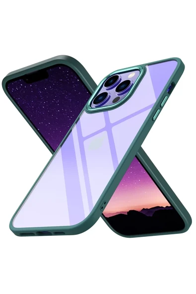 Newface Apple iPhone 14 Pro Max Kılıf Power Silikon - Koyu Yeşil ürün görseli 1