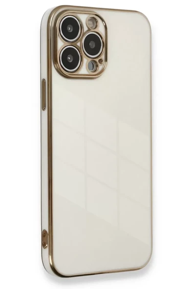 Newface Apple iPhone 13 Pro Kılıf Volet Silikon - Beyaz ürün görseli 1