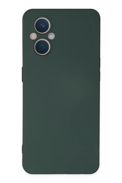 Newface Oppo Reno 7 Lite Kılıf Nano içi Kadife Silikon - Koyu Yeşil ürün görseli 1