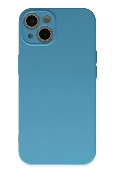 Newface Apple iPhone 13 Mini Kılıf Nano içi Kadife Silikon - Mavi ürün görseli 1