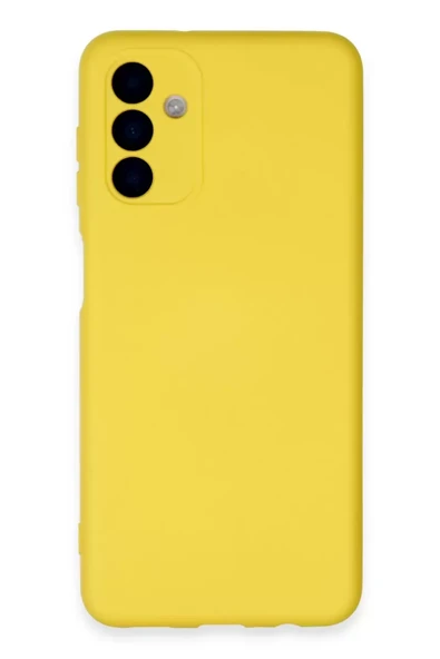 Newface Samsung Galaxy A24 4G Kılıf Nano içi Kadife Silikon - Sarı ürün görseli 1