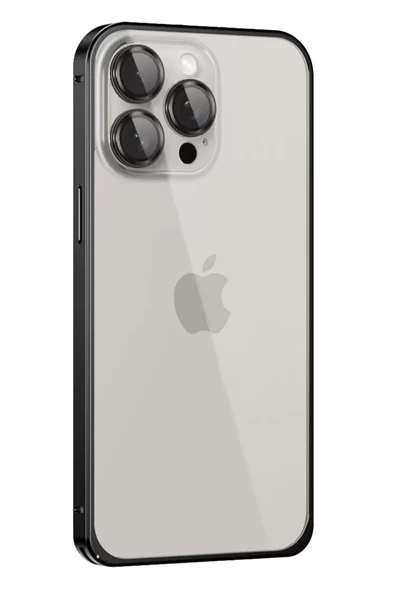 Joko Apple iPhone 15 Pro Metal Bumper Mat Kapak - Siyah ürün görseli 1