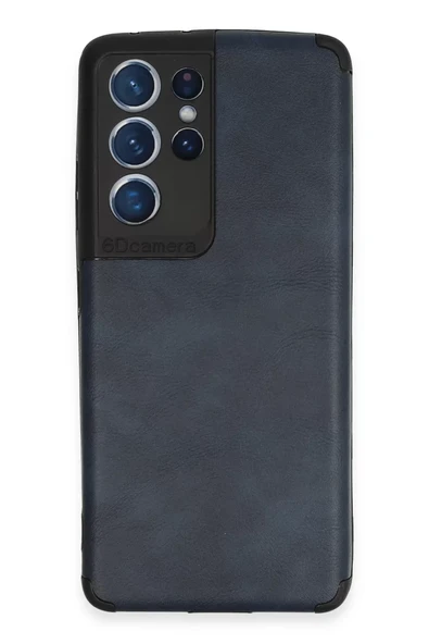 Newface Samsung Galaxy S21 Ultra Kılıf Loop Deri Silikon - Lacivert ürün görseli 1