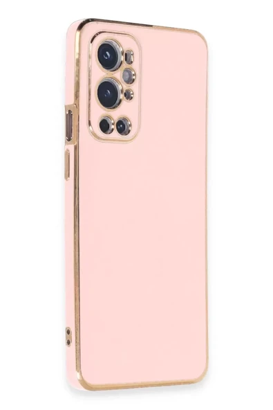 Newface One Plus 9 Pro Kılıf Volet Silikon - Pembe - Resim 2