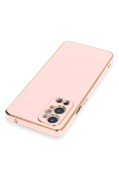 Newface One Plus 9 Pro Kılıf Volet Silikon - Pembe - Resim 3