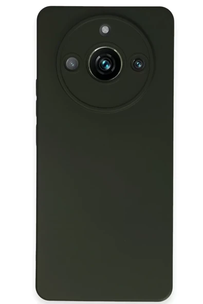 Newface Realme 11 Pro Kılıf Nano içi Kadife Silikon - Koyu Yeşil ürün görseli 1