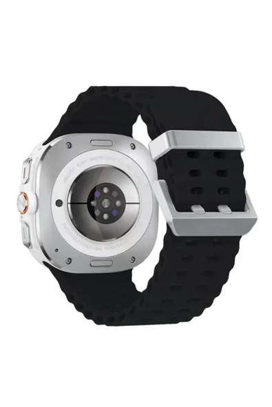 Newface Watch 7 Ultra KR417 Rug Silikon Kordon - Siyah ürün görseli 1