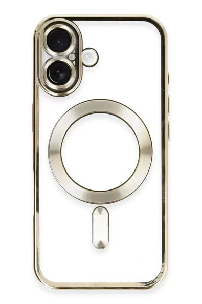 Newface Apple iPhone 16 Kılıf Kross Magneticsafe Kapak - Gold ürün görseli 1