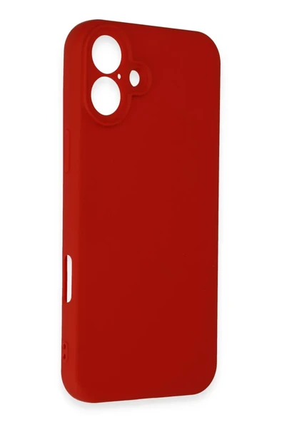 Newface Apple iPhone 16 Plus Kılıf First Silikon - Kırmızı - Resim 3