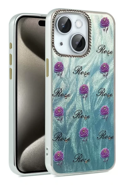 Newface Apple iPhone 15 Plus Kılıf Blade Aynalı Desenli Kapak - Desen 9 ürün görseli 1