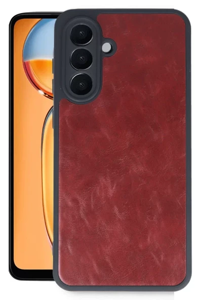 Newface Samsung Galaxy A26 Kılıf Aras Deri Kapak - Bordo ürün görseli 1