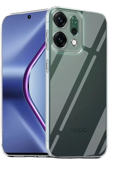 Newface Oppo Reno 14 Kılıf Lüx Şeffaf Silikon - Şeffaf ürün görseli 1