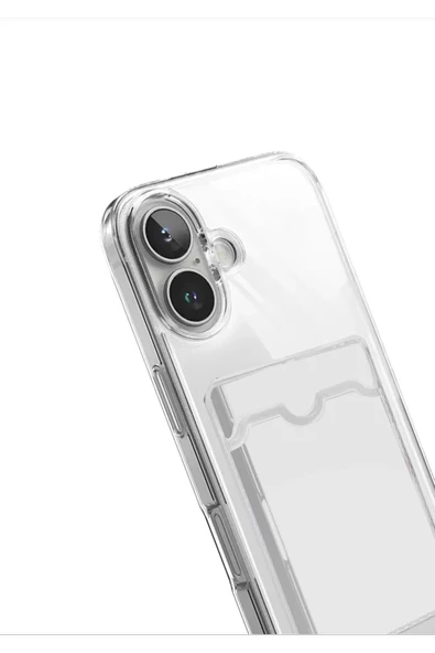 Newface Apple iPhone 17 Kart Şeffaf Silikon - Şeffaf - Resim 2