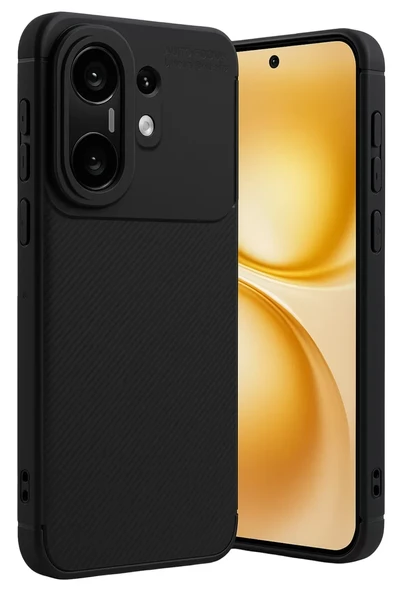 Newface Vivo X200 FE Auto Focus Karbon Kapak - Siyah ürün görseli 1