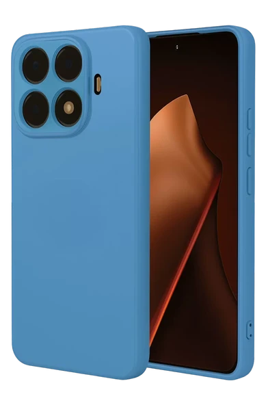 Newface Xiaomi Mi 15T Pro Nano içi Kadife Silikon - Mavi ürün görseli 1