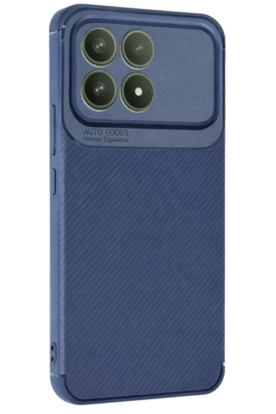 Newface Xiaomi Poco F8 Pro Auto Focus Karbon Kapak - Lacivert ürün görseli 1
