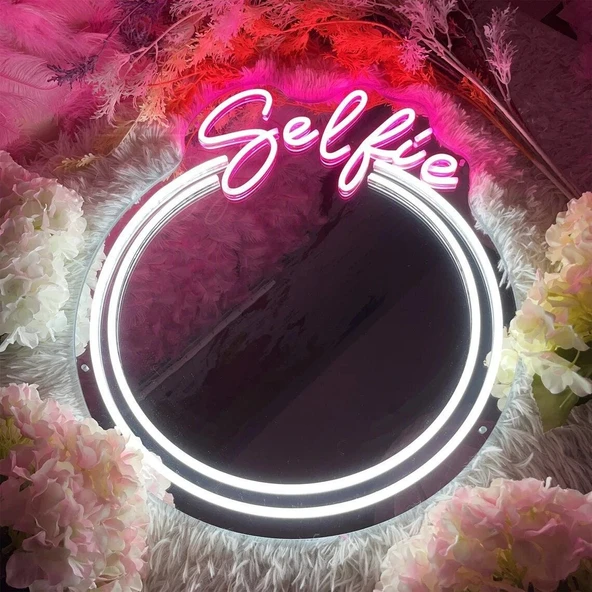 Selfie Makyaj Ayna Neon Detaylı - Resim 3