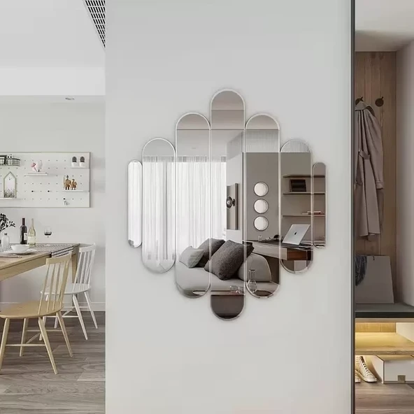 40x40 cm Kırılmaz Pleksi Dekoratif Duvar Aynası - Modern Tasarım 1. Sınıf Akrilik Ayna ürün görseli 1