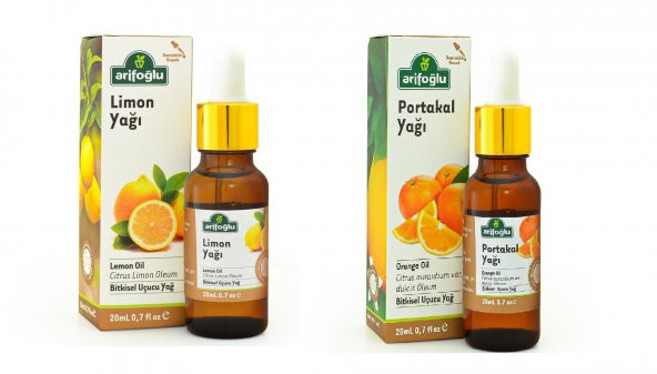 Arifoğlu Portakal Yağı 20 ML + Limon Yağı 20 ML ürün görseli 1