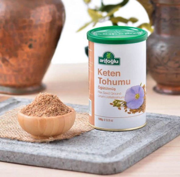 Arifoğlu Öğütülmüş Keten Tohumu Teneke 100 G ürün görseli 1