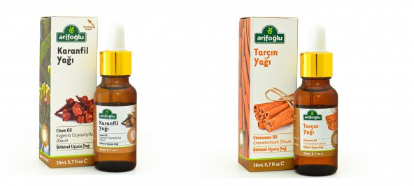 Arifoğlu Karanfil + Tarçın Yağı 2 x 20 ML ürün görseli 1
