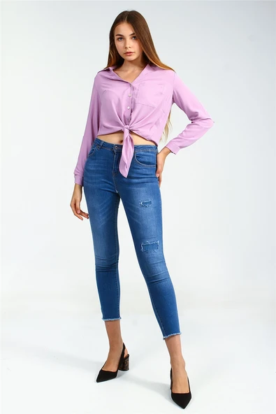 Collezione Kadın Spor Düz Superskinny Denim Pantolon Ucb 021589 ürün görseli 1