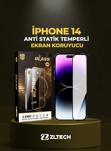 OG GLASS ESD Anti Statik İPhone 14 Uyumlu Ekran Koruyucu ürün görseli 1