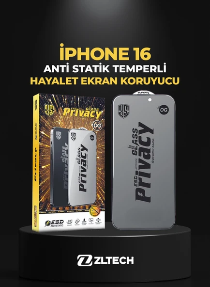 OG GLASS ESD Anti Statik Hayalet iPhone 16 Uyumlu Ekran Koruyucu ürün görseli 1