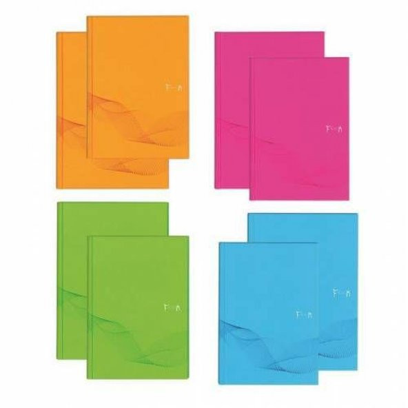 Tnote Ciltli Sert Kapak Defter (Kağıt Kaplı) 13x21 Cm 80 Sarı Sayfa Lastikli Çizgili132101-d ürün görseli 1