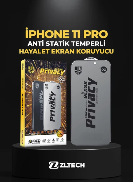 OG GLASS ESD Anti Statik Hayalet iPhone 11 Pro Uyumlu Ekran Koruyucu ürün görseli 1