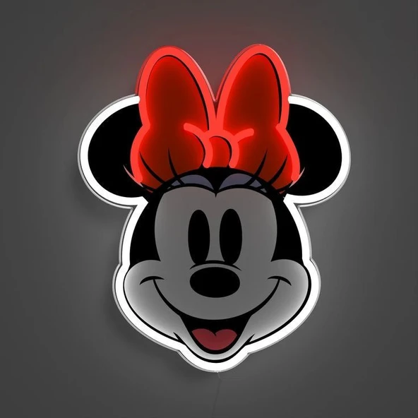 MICKEY MOUSE Temalı LED Neon Duvar Tablosu UV Baskılı Pleksi Çocuk Odası ve Oyun Odası Dekoru ürün görseli 1