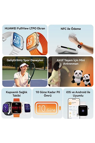 Huawei Watch Fit 5 Pro Akıllı Saat - Turuncu - Resim 2