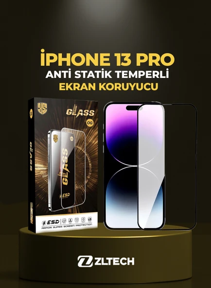 OG GLASS ESD Anti Statik İPhone 13 Pro Uyumlu Ekran Koruyucu ürün görseli 1