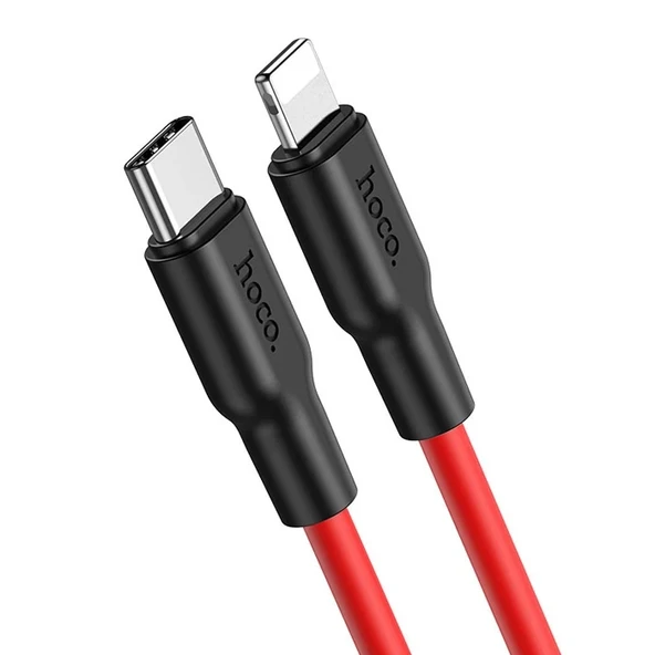 Nevamel HOCO X21 Plus PD 20W Type-C to iPhone Lightning Silikon Hızlı Şarj ve Data Kablosu-(5775) ürün görseli 1
