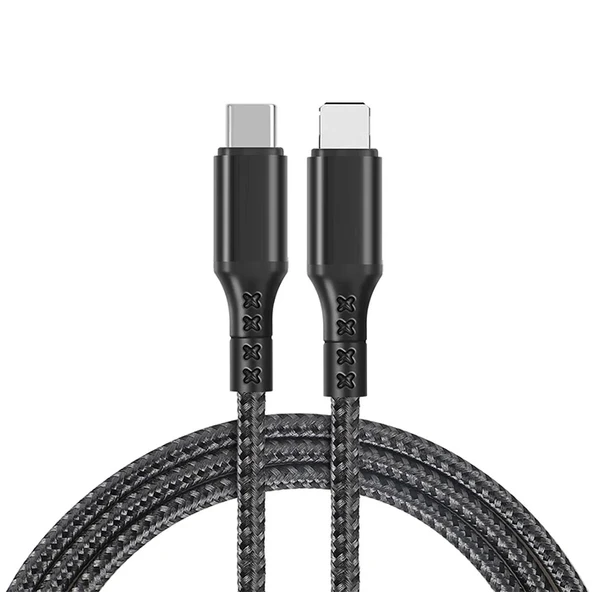 Nevamel ALLY 1mt 27W Type-C To iPhone Lightning Süper Hızlı Data ve Şarj Kablosu Akım ve Isı Korumalı Halat-(5775) ürün görseli 1