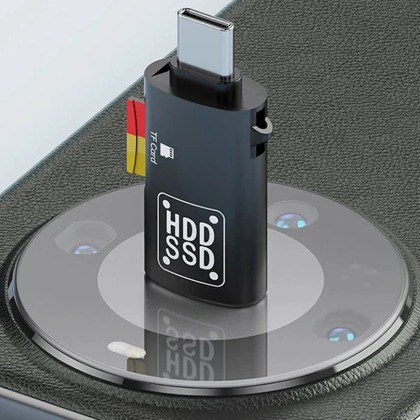 Nevamel ALLY Type-c to USB + TF Kart Çevirici Otg Adaptör-(5775) ürün görseli 1