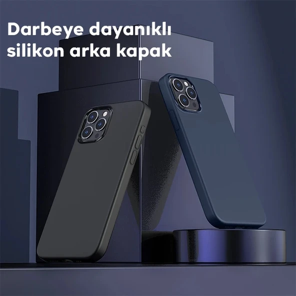 Nevamel HOCO Pure Series iPhone 15 Pro Manyetik Silikon Kılıf-(5775) ürün görseli 1