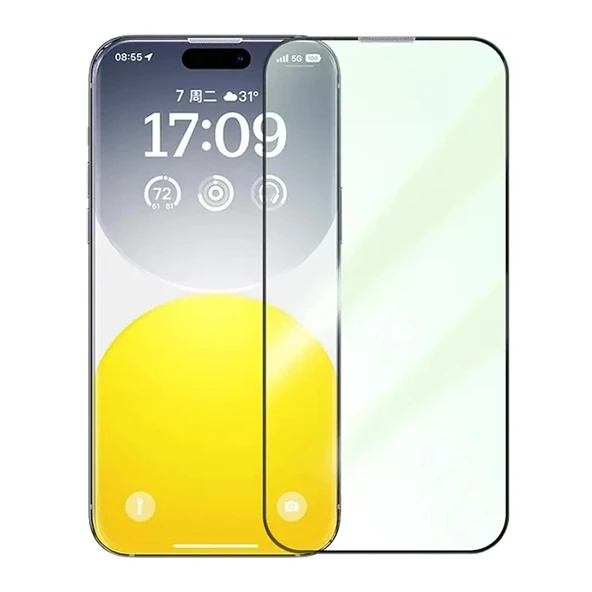 Nevamel Baseus Corning iPhone 15 Pro Full Koruma Eye-Protection Tempered Cam Ekran Koruyucu-(5775) ürün görseli 1