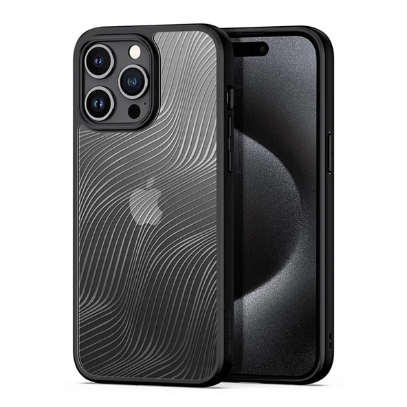 Nevamel Dux Ducis iPhone 15 Pro Max Aimo Series Premium Buzlu Sert PC-TPU Kılıf-(5775) ürün görseli 1